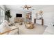 Comfortable living room with neutral decor, stylish accents, and ample natural light at 3912 Doral Dr, Tampa, FL 33634