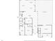 Detailed floor plan of the house with open layout connecting living room, kitchen and bedrooms at 4055 Floramar Ter, New Port Richey, FL 34652