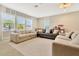 Bright living room with comfortable seating, large windows, and a welcoming ambiance, perfect for relaxing and entertaining guests at 4093 Epic Cv, Land O Lakes, FL 34638