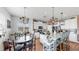 Spacious kitchen with granite counters, stainless appliances and a dining area at 5040 Inshore Landing Dr, Apollo Beach, FL 33572