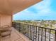 Outdoor balcony area with seating and city views at 51 Island Way # 503, Clearwater Beach, FL 33767