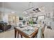 Open concept living space features dining room and updated kitchen with stainless steel appliances at 5744 150Th N Ave, Clearwater, FL 33760