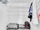 Organized closet featuring wire shelving and ample storage space for suitcases and hanging clothes at 6100 Bahia Del Mar Cir # 105, St Petersburg, FL 33715