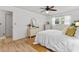 The bedroom boasts a bright and inviting space with coordinated furniture and plenty of natural light at 6190 80Th N St # 102, St Petersburg, FL 33709