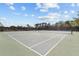 The community tennis court is well-maintained with a green playing surface and tall fence at 6190 80Th N St # 102, St Petersburg, FL 33709