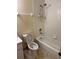 Clean bathroom featuring a tub and shower combination at 650 Palm Pl, Safety Harbor, FL 34695