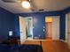 Comfortable main bedroom with ensuite bathroom and spacious closet, perfect for relaxing after a long day at 821 Karen St, Palm Harbor, FL 34684