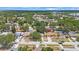 Wide aerial perspective of a peaceful residential area surrounded by lush greenery at 9043 108Th Ave, Seminole, FL 33777