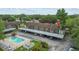 Inviting complex with a pool and convenient covered parking spaces for residents at 9821 113Th St # 201, Seminole, FL 33772