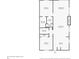 Floorplan showing the layout of a 2-bedroom home at 9821 113Th St # 201, Seminole, FL 33772