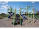 Community playground featuring slides, stairs, and climbing bars for active outdoor fun at 10224 Trumpet Honeysuckle Way, San Antonio, FL 33576