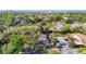 Aerial shot showcasing the property with mature trees and proximity to amenities at 14611 Pine Glen Cir, Lutz, FL 33559