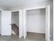 Large, open bedroom closet provides ample storage and shelving at 14611 Pine Glen Cir, Lutz, FL 33559