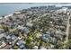 Aerial view showcasing the property's location in a residential area near the bay at 3031 56Th S St, Gulfport, FL 33707