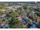 An aerial view of the property showcasing its location and the surrounding neighborhood at 330 Pineapple St, Tarpon Springs, FL 34689
