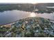 Aerial image pointing to the property's location within a waterfront neighborhood at 330 Pineapple St, Tarpon Springs, FL 34689