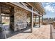 Closer view of the wooden pavilion at Lakeside Preserve, with an outdoor fireplace and lake views at 3429 Heards Ferry Dr, Tampa, FL 33618