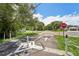 Safe neighborhood street with clear signage, and easy access to buildings for a quiet location at 420 Hanby St, Crystal Beach, FL 34681