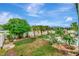 Spacious backyard with well-manicured lawn, tropical plants, and a patio, perfect for outdoor activities at 5103 Rushbrook Rd, Land O Lakes, FL 34638