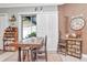 Cozy dining area featuring sliding door access to the outside, perfect for indoor/outdoor living at 5103 Rushbrook Rd, Land O Lakes, FL 34638