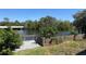 Wooden deck in backyard overlooking canal at 5813 Oxford Dr, Tampa, FL 33615