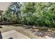View of backyard featuring large shady trees at 8110 Pond Shadow Ln, Tampa, FL 33635