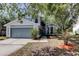 Charming two-story home featuring a well-maintained front yard, attached garage and inviting facade at 8110 Pond Shadow Ln, Tampa, FL 33635