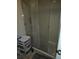 A standard shower cabin, functional with glass door and white tiles, essential for daily comfort at 11201 122Nd Ave # 126, Largo, FL 33778
