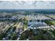 Aerial view shows the location of the home nestled among well maintained neighborhood and community pond at 12913 126Th Ter, Largo, FL 33774