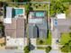 Aerial view of neighborhood and pools at 12913 126Th Ter, Largo, FL 33774