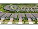 Aerial view of the community showcasing the well-maintained homes and landscaping at 18933 Sailors Delight Pass, Land O Lakes, FL 34638