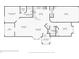 Layout of the first floor of the house featuring the bedroom, bathroom, kitchen, living room and the front porch at 2436 Nantucket Harbor Loop # 104, Sun City Center, FL 33573