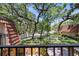 Balcony view overlooking green space and trees at 2626 2Nd Ct, Palm Harbor, FL 34684