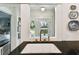 Kitchen sink with backyard and pool view at 2911 W Estrella St, Tampa, FL 33629