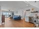 Living room with bar area, lots of light, and gorgeous water views at 297 1St W St, Tierra Verde, FL 33715