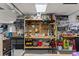 Organized workbench area in garage with tools and supplies at 297 1St W St, Tierra Verde, FL 33715