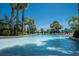 Stunning pool area with lush landscaping, lounge chairs, and clear blue water, ideal for leisure at 310 Cedar Falls Dr, Apollo Beach, FL 33572