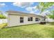 This backyard features a well-maintained lawn, providing a serene space for outdoor activities at 4915 Fort Peck Rd, New Port Richey, FL 34655