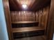 Relaxing sauna room with wooden benches and walls to help you unwind after a long day at 5404 Springwood Blvd # 5404, Pinellas Park, FL 33782
