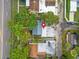 Birds eye view of the property showing the roof, yard and surrounding neighborhood at 5724 Dr Martin Luther King Jr N St, St Petersburg, FL 33703