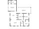Detailed floor plan showcasing the layout, including the primary bedroom, kitchen, and screened porch at 5724 Dr Martin Luther King Jr N St, St Petersburg, FL 33703
