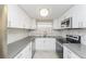 Modern kitchen featuring stainless steel appliances and stylish countertops at 7405 Oakshire Dr, Port Richey, FL 34668