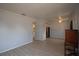 The living area is adjacent to the kitchen and features neutral tones at 7529 35Th N Ave, St Petersburg, FL 33710