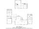 Upstairs and downstairs floor plan of a spacious house including room dimensions and total square footage at 1089 Virginia St, Dunedin, FL 34698