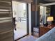 The main bedroom features a private balcony and a view of the property's exterior at 120 1St E St # 104, St Petersburg, FL 33715