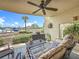 Well-furnished patio offers marina views, complemented by comfortable seating and decor at 120 1St E St # 104, St Petersburg, FL 33715