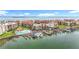 Scenic waterfront community with pool, boat docks, and well-maintained landscaping at 120 1St E St # 104, St Petersburg, FL 33715
