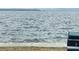 Relaxing waterfront view of calm water, horizon and bench, offering a serene escape at 120 1St E St # 104, St Petersburg, FL 33715
