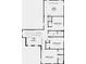 Upstairs floor plan featuring a game room, three bedrooms, and two bathrooms at 1759 Longliner Loop, Wesley Chapel, FL 33543