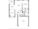 First floor plan showing kitchen, dining, living room, primary bedroom, and garage at 1948 Grenville Ct, Wesley Chapel, FL 33543